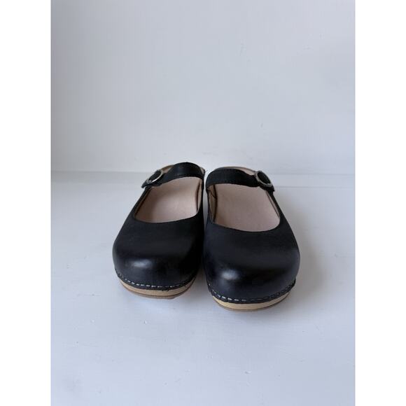 Dansko Bria Mary Jane Clogs Women's 5.5 - 6 Black Leather Professional Slip Ons - Picture 3 of 10